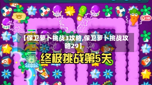 【保卫萝卜挑战3攻略,保卫萝卜挑战攻略29】