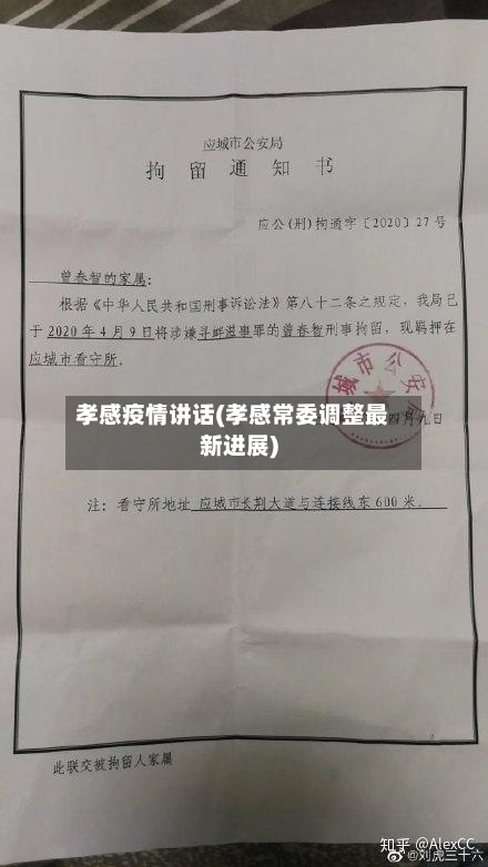 孝感疫情讲话(孝感常委调整最新进展)-第3张图片