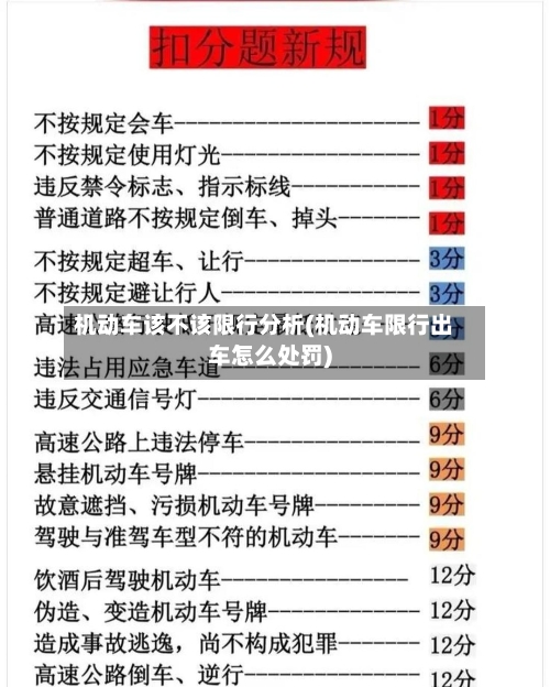 机动车该不该限行分析(机动车限行出车怎么处罚)-第3张图片