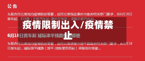 疫情限制出入/疫情禁止