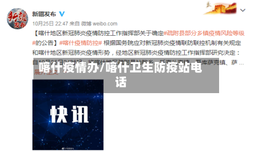 喀什疫情办/喀什卫生防疫站电话-第3张图片