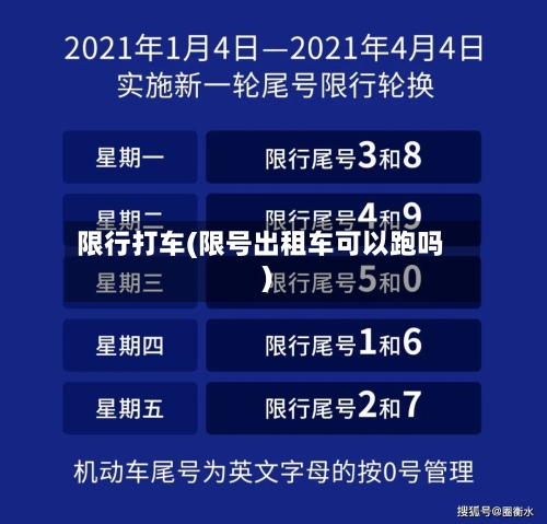 限行打车(限号出租车可以跑吗)-第2张图片